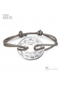 PULSERA ARO XL GRABADO FIRMAS