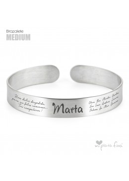 ESCLAVA BRAZALETE GRABADO NOMBRES JUBILACIÓN