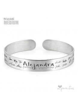ESCLAVA BRAZALETE GRABADO FIRMAS