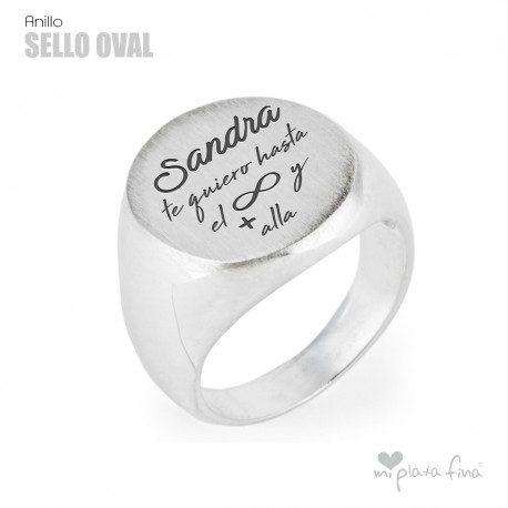 SELLO de plata OVAL