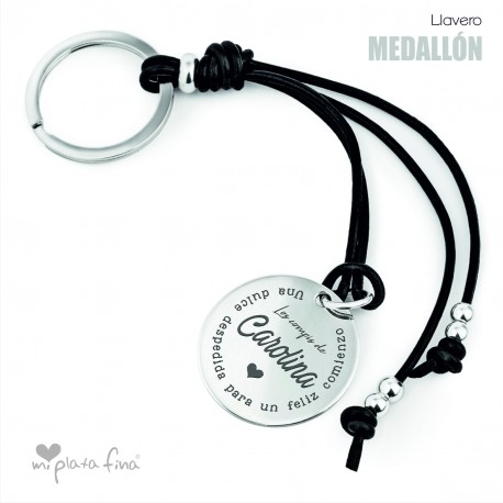 LLAVERO MEDALLÓN  PERSONALIZADO