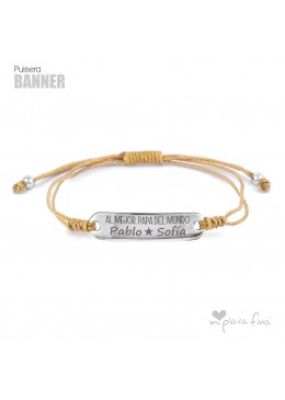 PULSERA BANNER NOMEOLVIDES MENSAJE