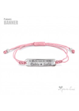 PULSERA BANNER NOMEOLVIDES MENSAJE