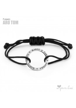 PULSERA PERSONALIZADA ARO EN PLATA