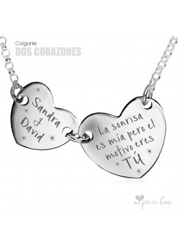 Colgante DOS CORAZONES
