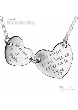 Colgante DOS CORAZONES