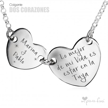 Colgante DOS CORAZONES
