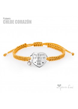 PULSERA CHLOE CORAZÓN PERSONALIZADA