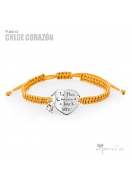 PULSERA CHLOE CORAZÓN PERSONALIZADA