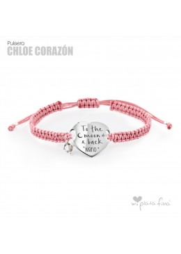 PULSERA CHLOE CORAZÓN PLATA Y SWAROVSKI
