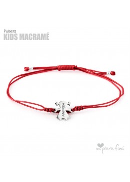 PULSERA MACRAME CON FIGURITAS GRABADAS