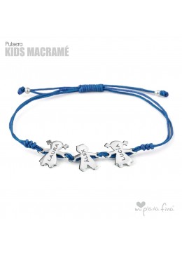 PULSERA MACRAME CON FIGURITAS GRABADAS
