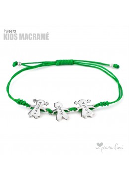 PULSERA MACRAME CON FIGURITAS GRABADAS