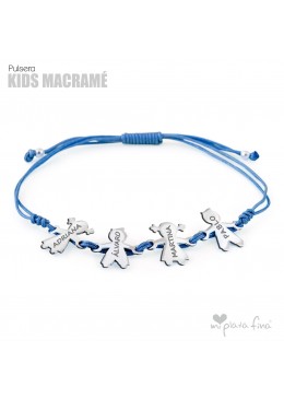 PULSERA MACRAME CON FIGURITAS GRABADAS