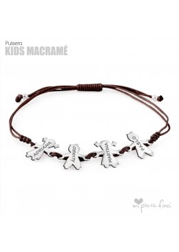 PULSERA MACRAME NIÑO O NIÑA CON NOMBRE