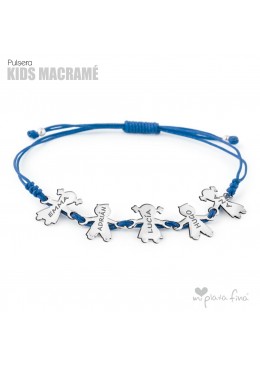 PULSERA MACRAME CON FIGURITAS GRABADAS