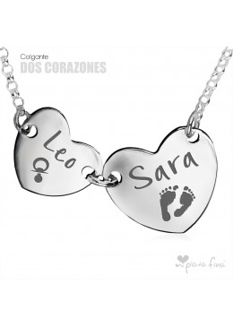 Colgante DOS CORAZONES