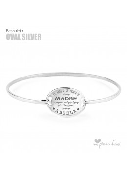 Pulsera OVALADA Silver