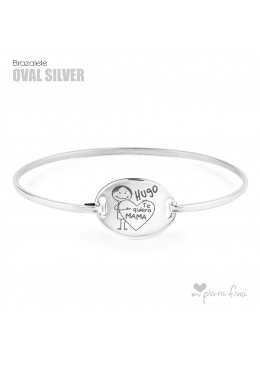 Pulsera OVALADA Silver