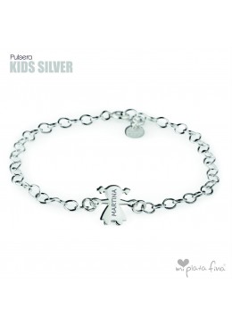 Pulsera figura Niño o Niña grabado nombres