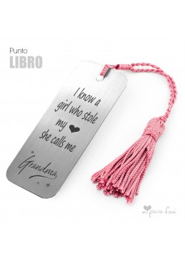 Silver Bookmark with message for Grandparents