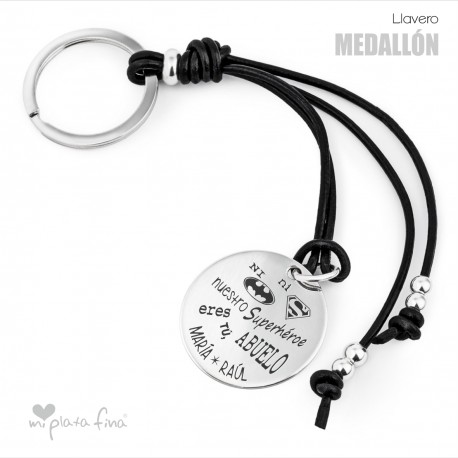 Llavero Medalla diseño personalizado Abuelos