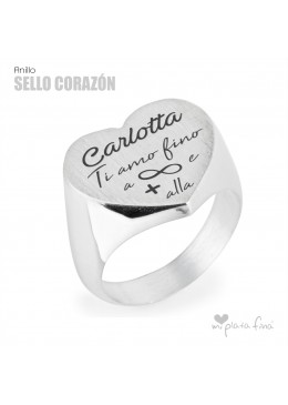 Anillo CORAZÓN sello