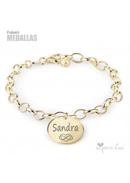 Bracelet Silver Medallas