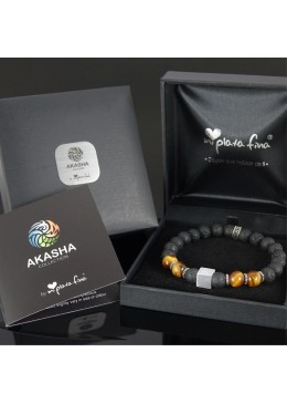 Estuche Luxury PIEDRA VOLCÁNICA & OJO DE TIGRE Cube