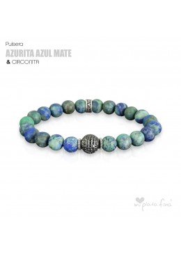 Pulsera AZURITA MATE & CIRCONITA