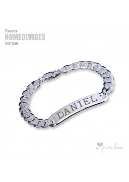 Bracelet Silver Bar No Me Olvides