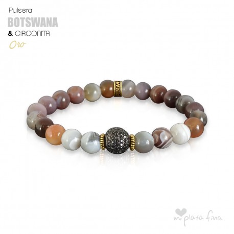 ÁGATA BOTSWANA & CIRCONITA ORO