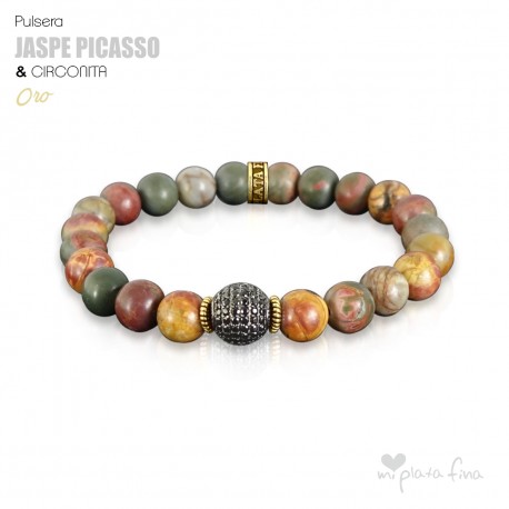 JASPE PICASSO & CIRCONITA ORO