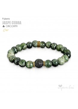 JASPE CEBRA & CIRCONITA ORO