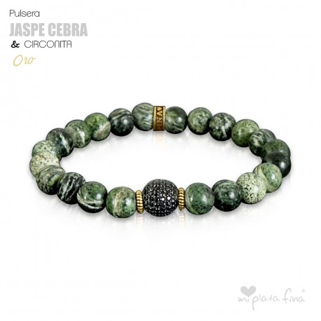 JASPE CEBRA & CIRCONITA ORO