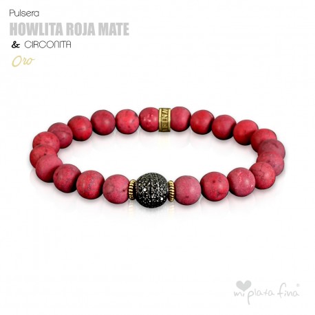 HOWLITA ROJA MATE & CIRCONITA ORO