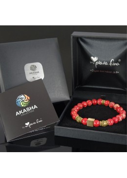 HOWLITE RED BRIGHT Royal Cube