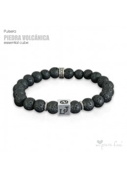 Pulsera PIEDRA VOLCÁNICA Essential Cube