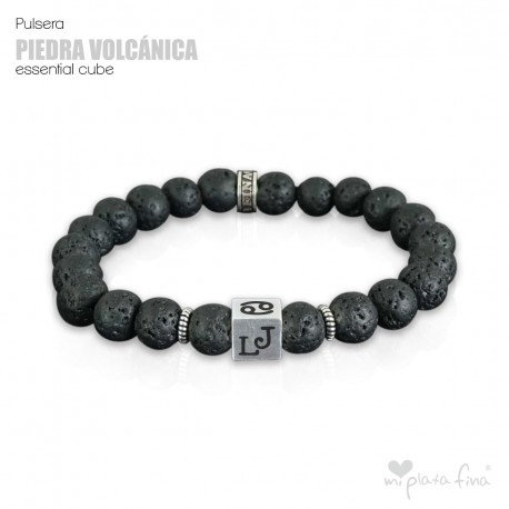Pulsera PIEDRA VOLCÁNICA Essential Cube