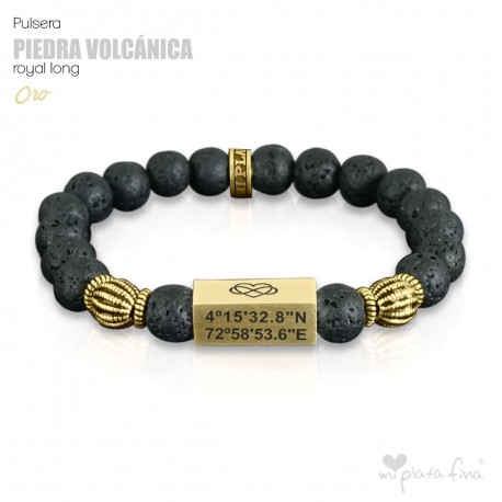 PIEDRA VOLCÁNICA Royal Long ORO