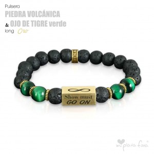 VOLCANIC GEMSTONE vs TIGER'S EYE GREEN Long