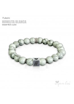 Pulsera HOWLITA BLANCA Essential Cube