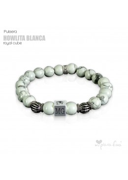 Pulsera HOWLITA BLANCA Royal Cube