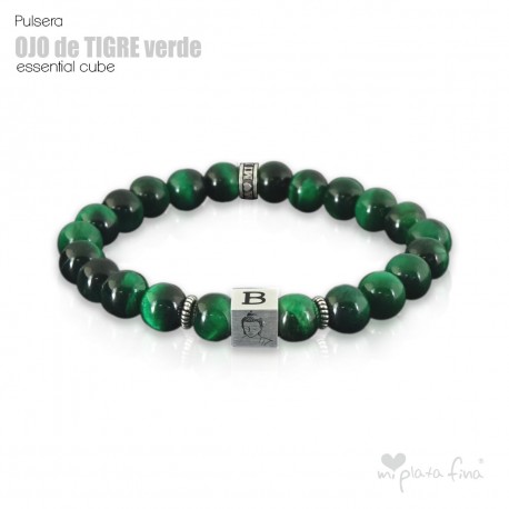 Pulsera OJO DE TIGRE VERDE Essential Cube