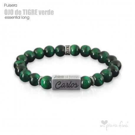 Pulsera OJO DE TIGRE VERDE Essential Long