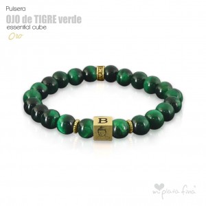 TIGER'S EYE GREEN Essential Cube