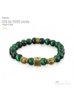 OJO DE TIGRE VERDE Royal Cube ORO