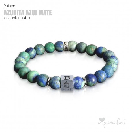 Pulsera AZURITA MATE Essential Cube