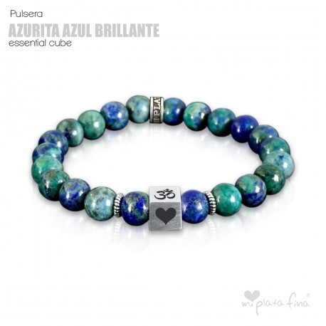 Pulsera AZURITA BRILLO Essential Cube