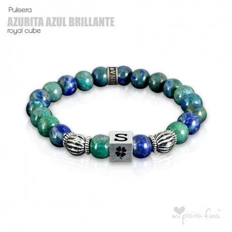 Pulsera AZURITA BRILLO Royal Cube